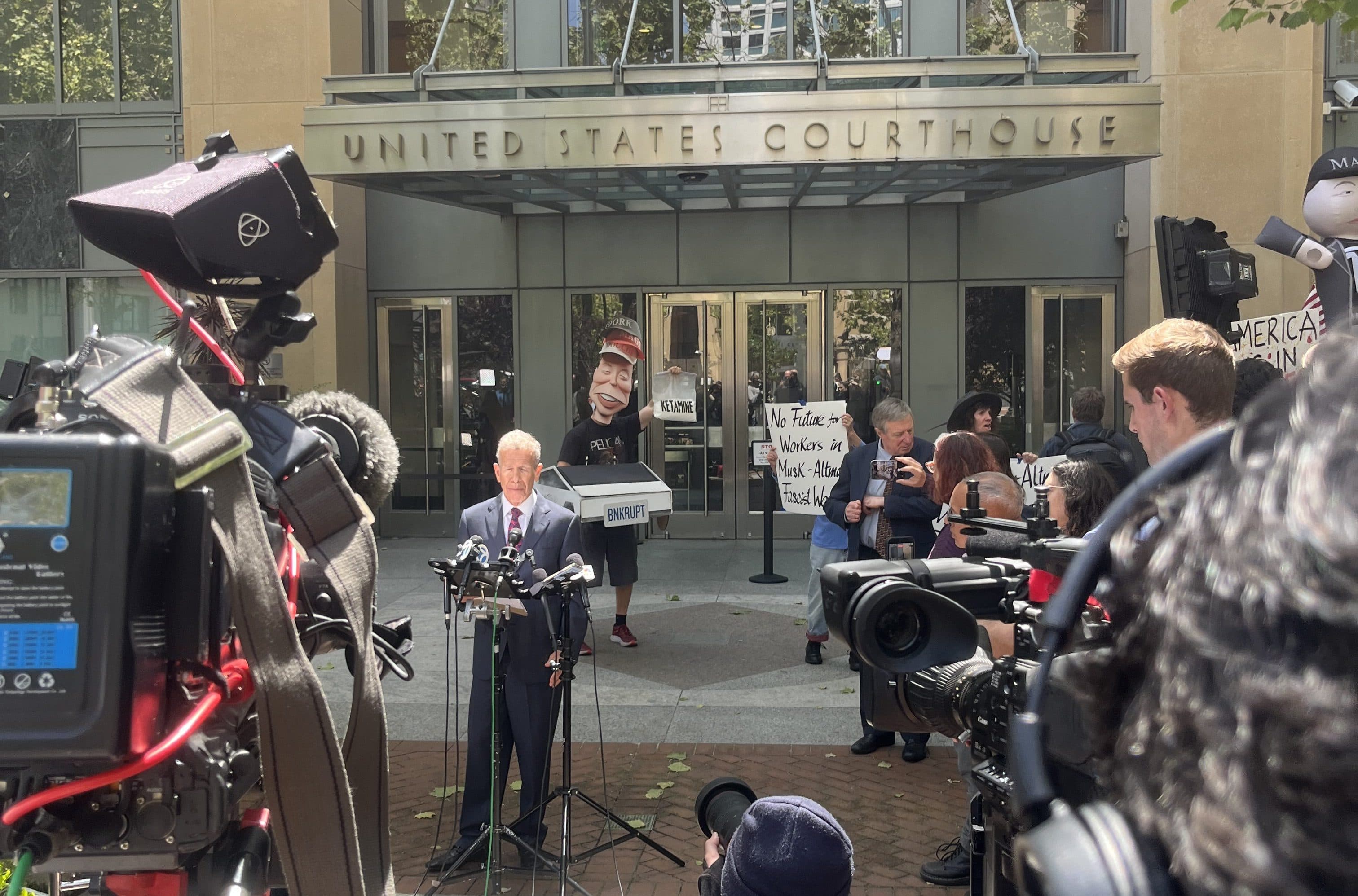 Courtroom exterior photo related to the Musk vs Altman OpenAI federal trial in Oakland